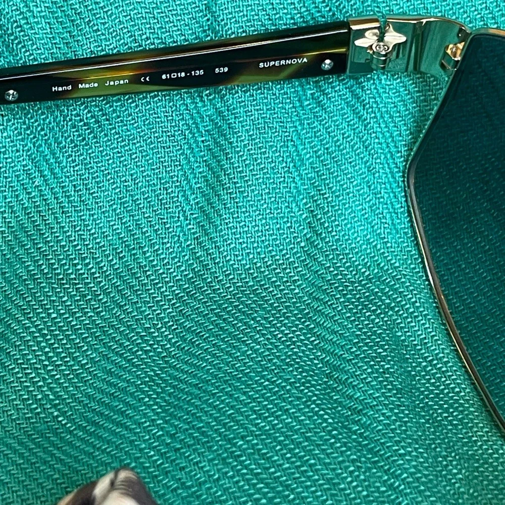 MORGENTHAL FREDERICS Supernova 539 Aviators Titanium Gold Tortoise Shell NEW